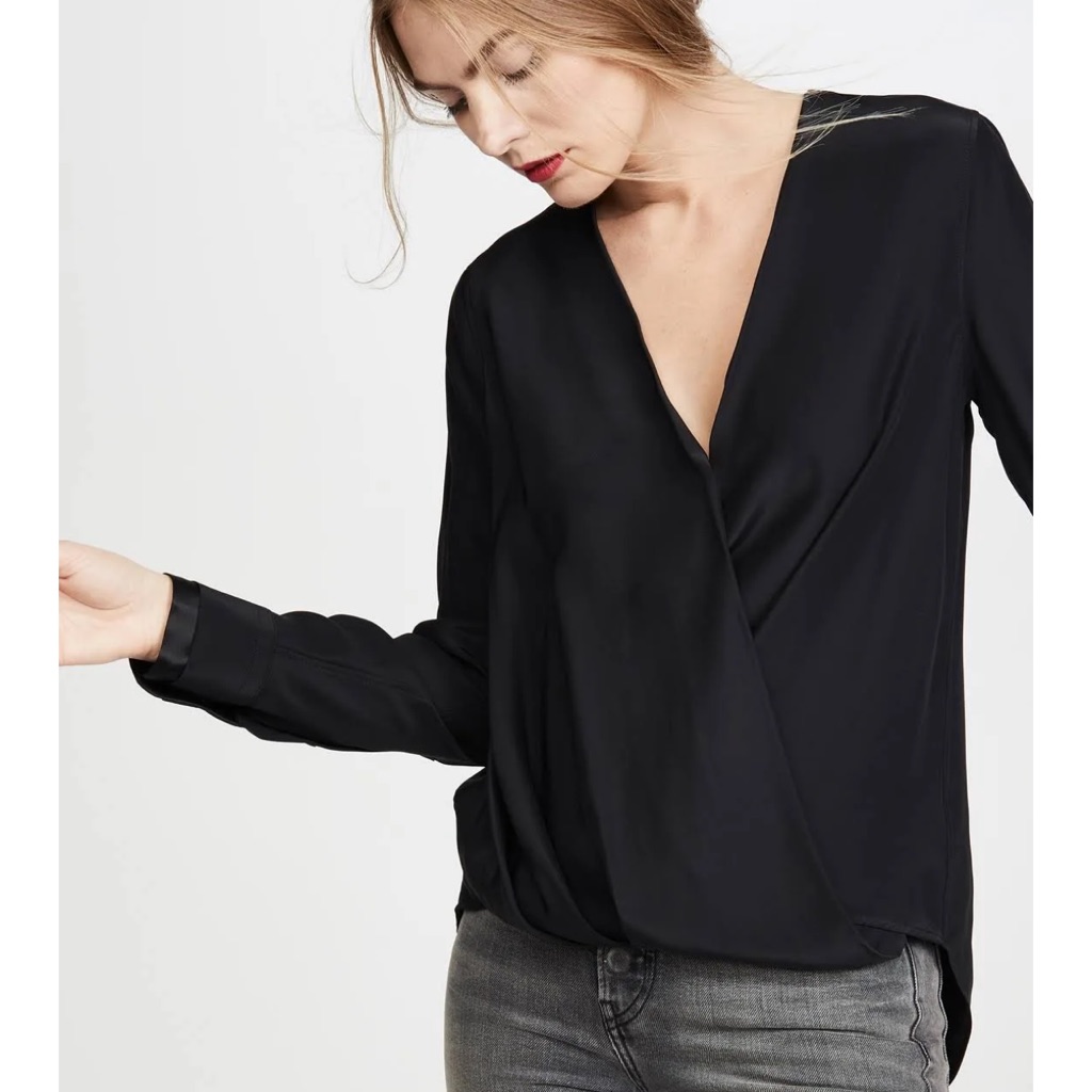 Rag & Bone Blouse - Black Victor Silk